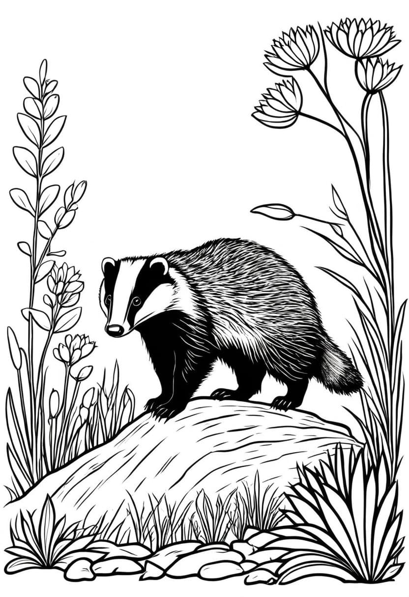 Wildlife Watcher — free printable coloring page to download and print