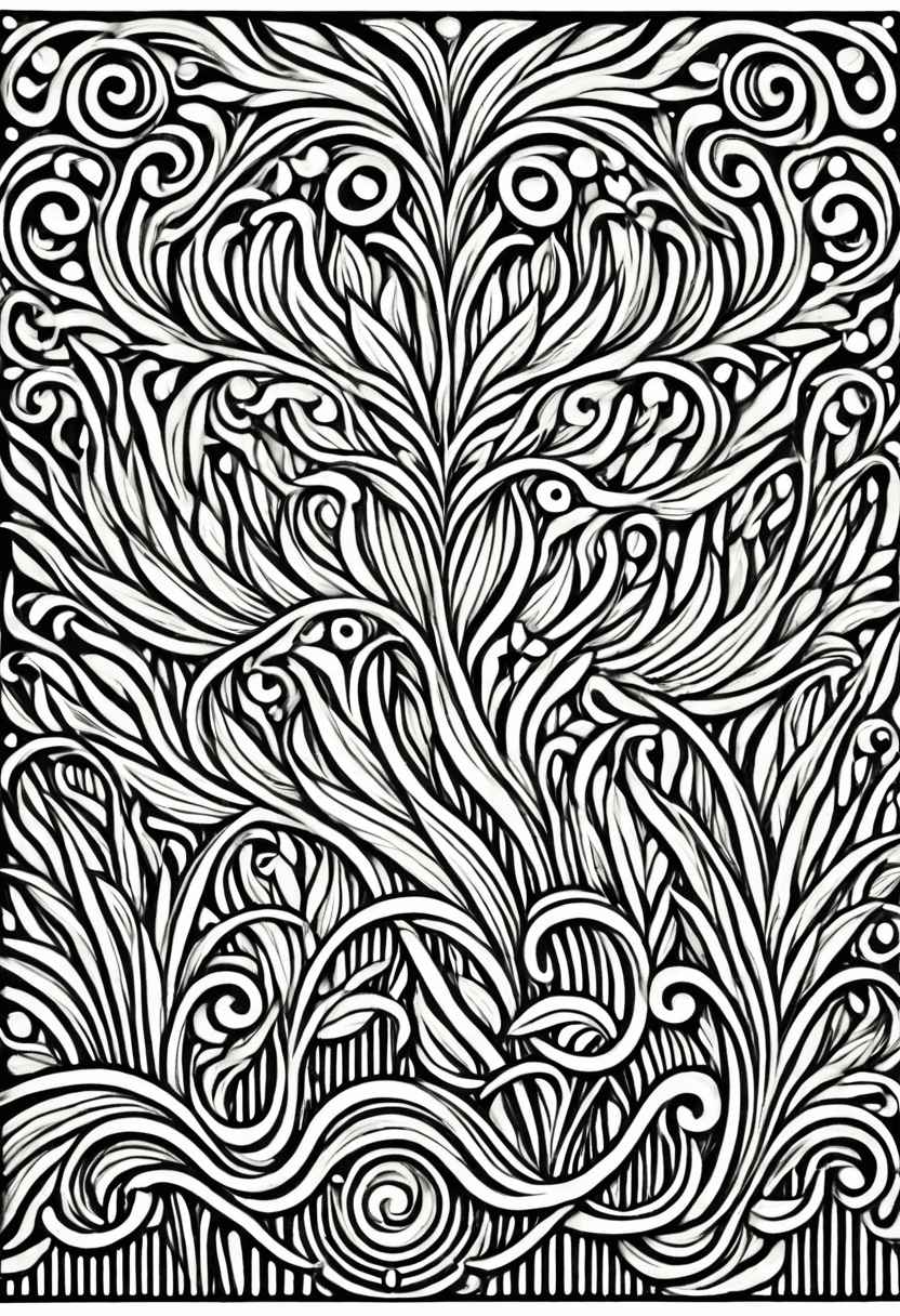 Winter Tree — free printable coloring page to download and print