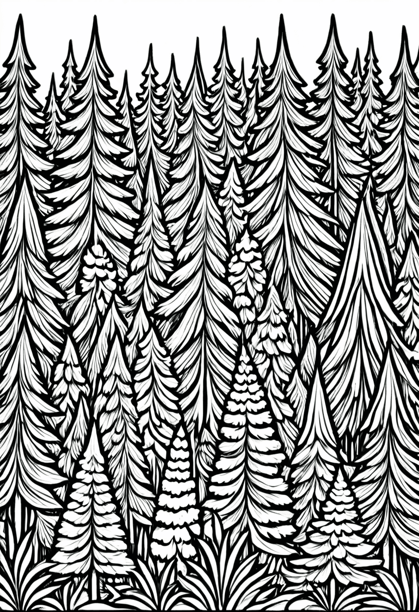Woodland Whispers — free printable coloring page to download and print