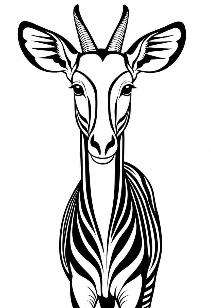Zebra — free printable coloring page to download and print